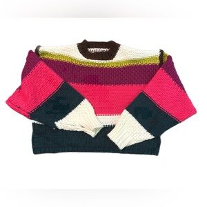 Willow & root cropped sweater, small